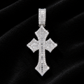Big Moissanite Cross Pendant