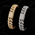 10mm Moissanite Cuban Link Bracelet