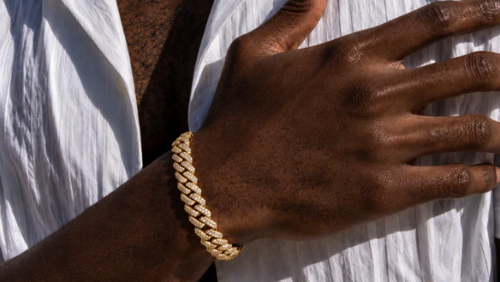 10mm Moissanite Cuban Link Bracelet